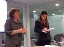 Chinese interpreter Vera GU doing Consecutive Interpreting